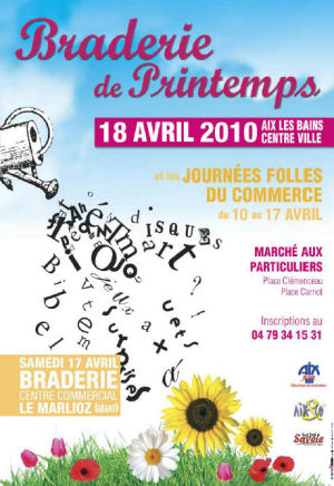 braderie printemps aix les bains