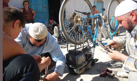 reparation velo electrique solaire asie centrale